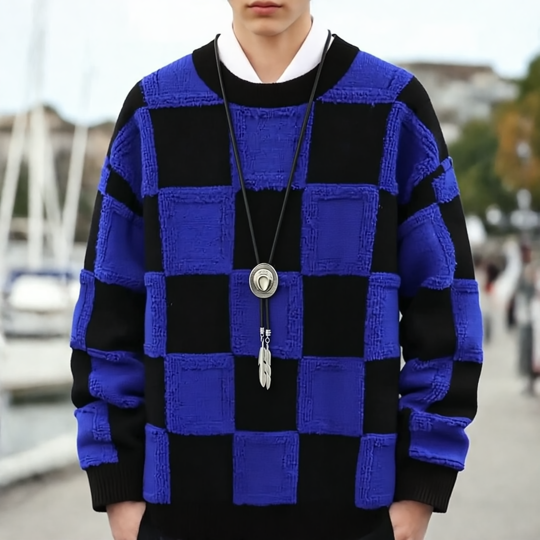 Ythan Sweter Męski z Kaszmiru – Klasyczny okrągły dekolt, regularny krój & miękki komfort