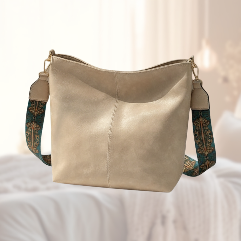 Zaria Torebka Damska – Elegancka Torebka na Ramię z Autentycznej Skóry Vintage