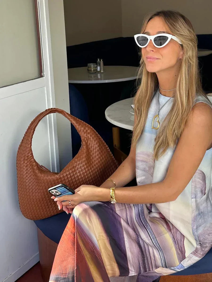 Louisa Torebka Hobo Damska – Pleciona, Elegancka, Pojemna i Ponadczasowa