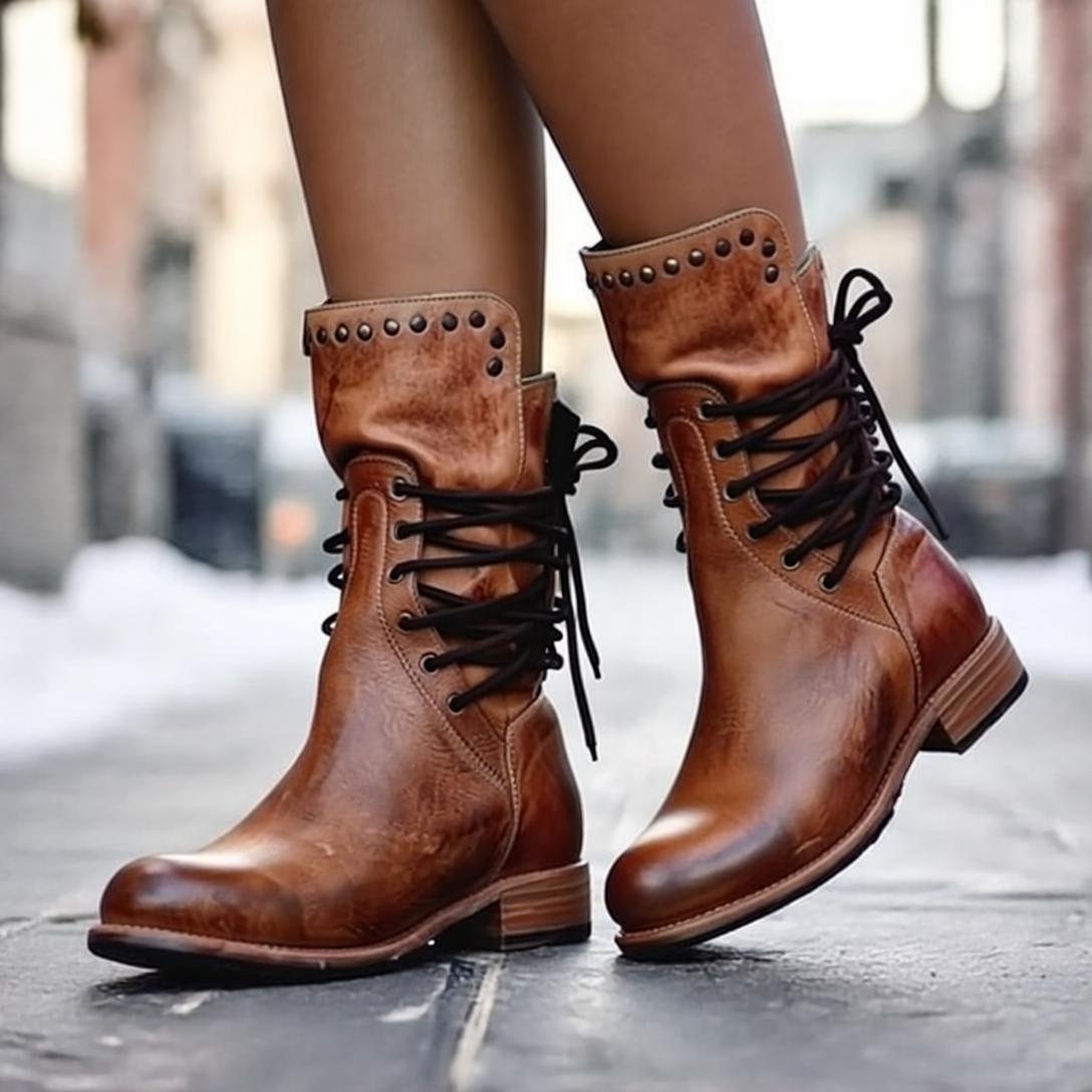 Daphne Skórzane Kozaki – Ponadczasowy Model z Trwałym Komfortem & Uniwersalną Elegancją