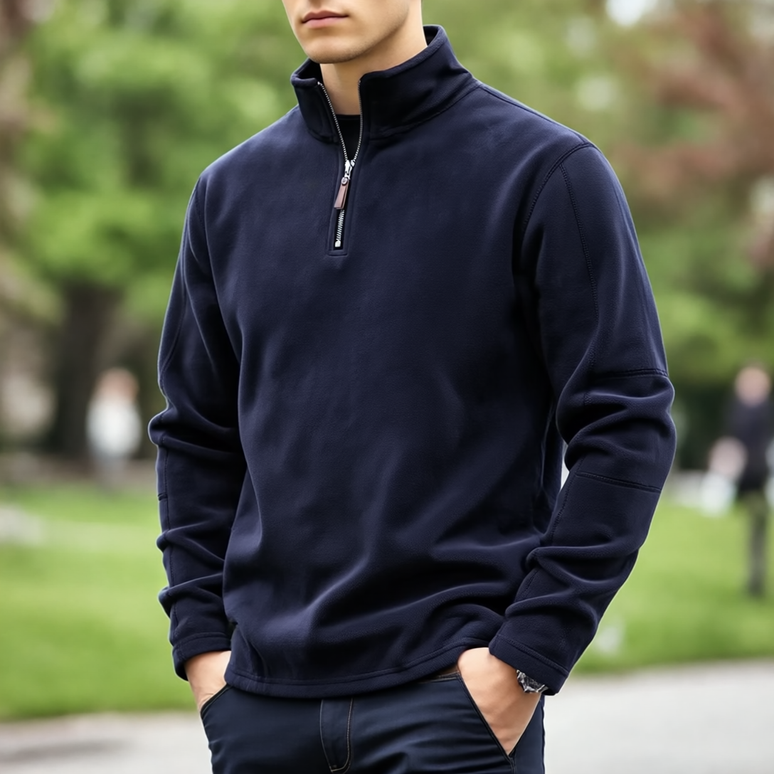 James Sweter Męski z Wełny na Zamek – Ciepły, Wygodny & Elegancki z Miękką Podszewką