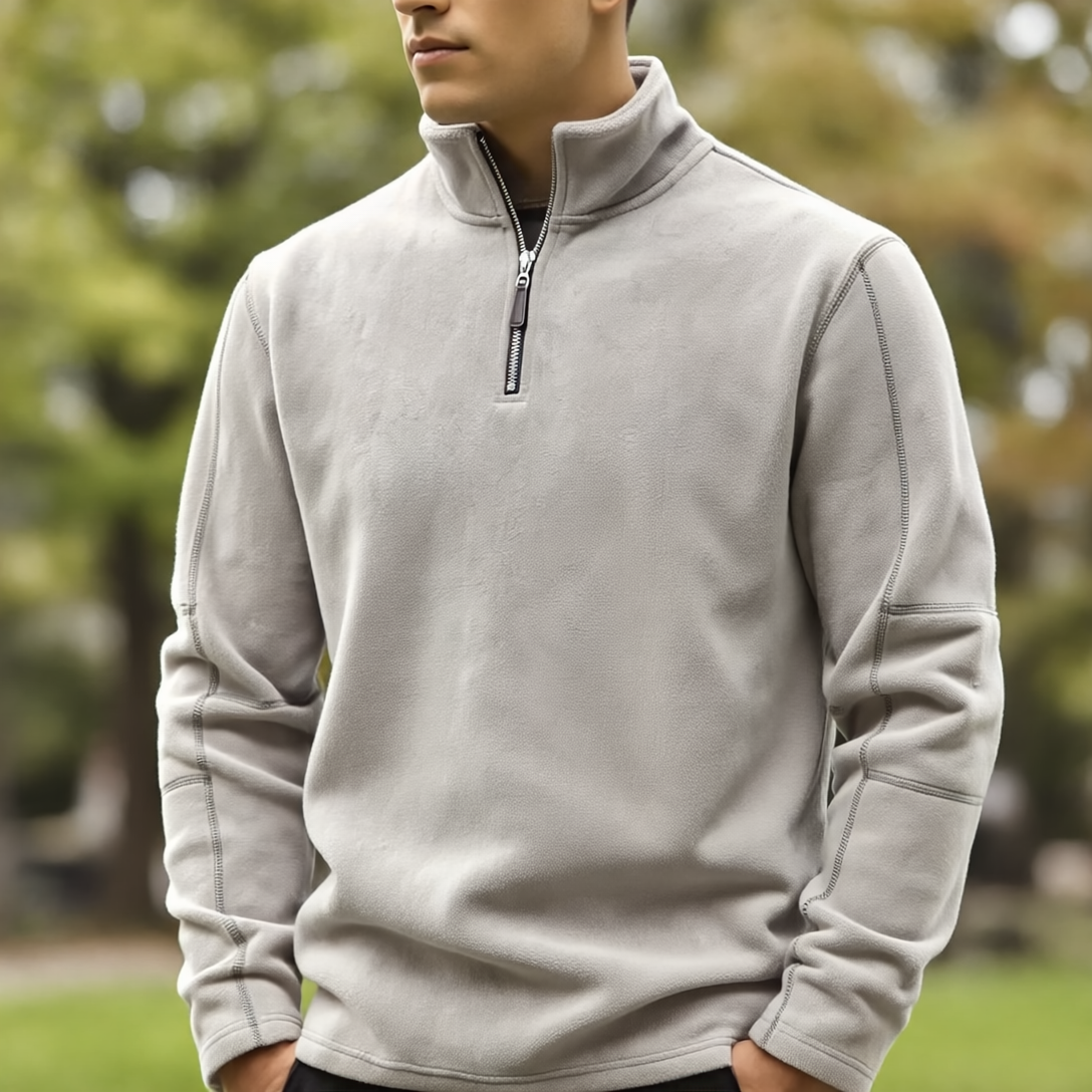 James Sweter Męski z Wełny na Zamek – Ciepły, Wygodny & Elegancki z Miękką Podszewką