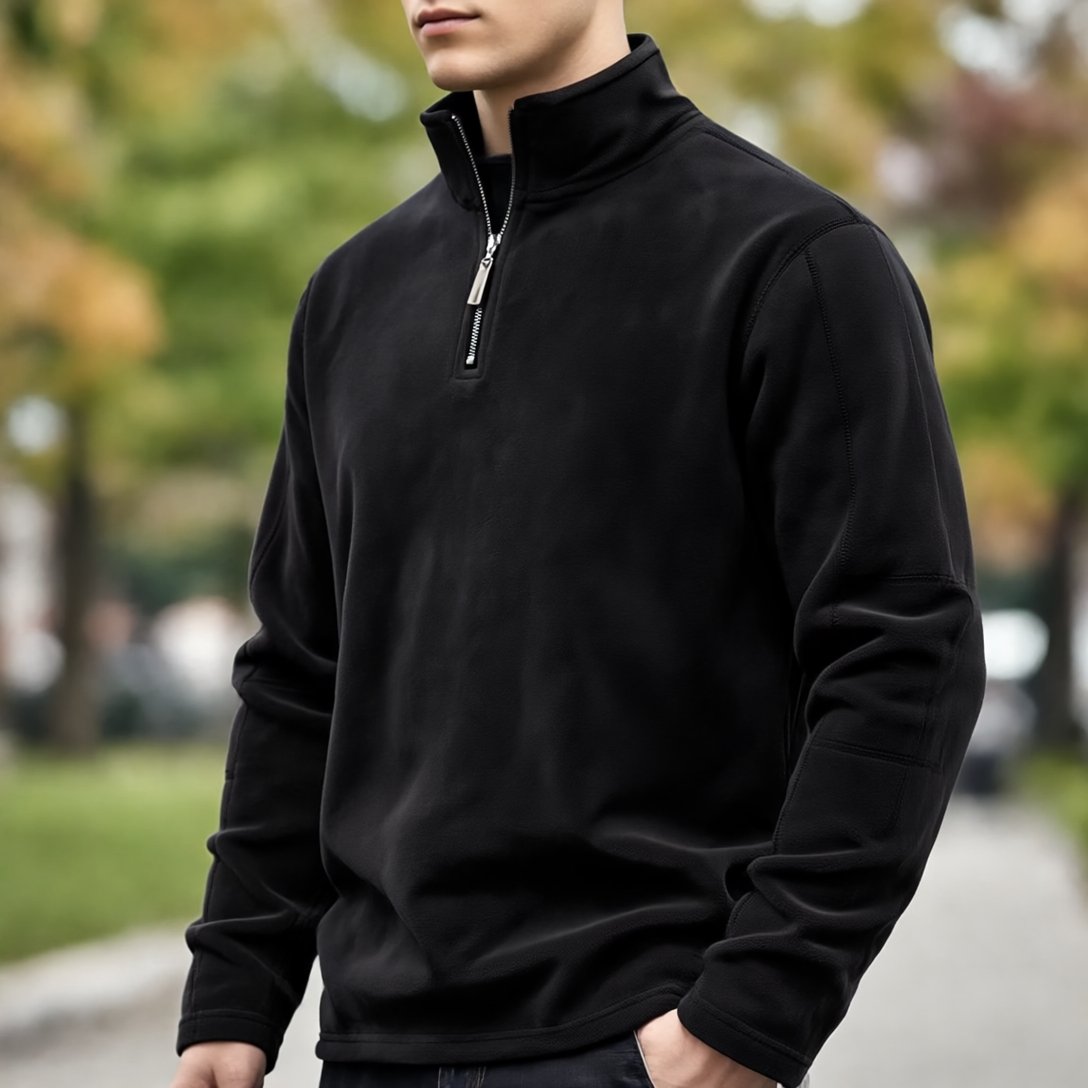 James Sweter Męski z Wełny na Zamek – Ciepły, Wygodny & Elegancki z Miękką Podszewką