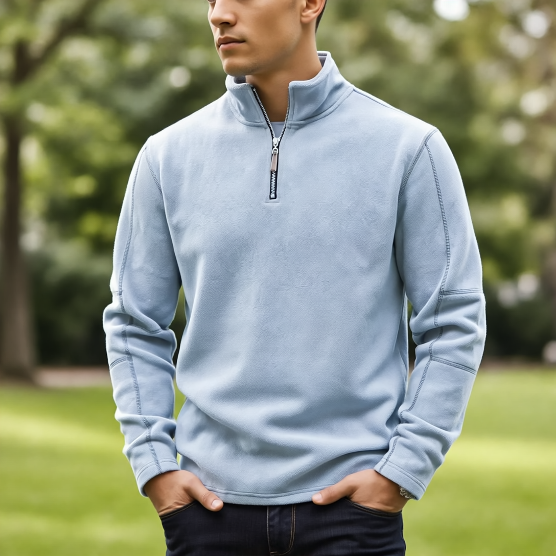 James Sweter Męski z Wełny na Zamek – Ciepły, Wygodny & Elegancki z Miękką Podszewką