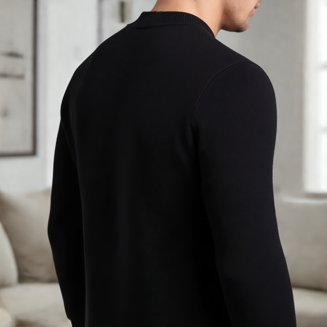Keneth Sweter Męski z Golfem – Elegancki, Ciepły & Wygodny z Mieszaniny Kaszmiru i Wełny