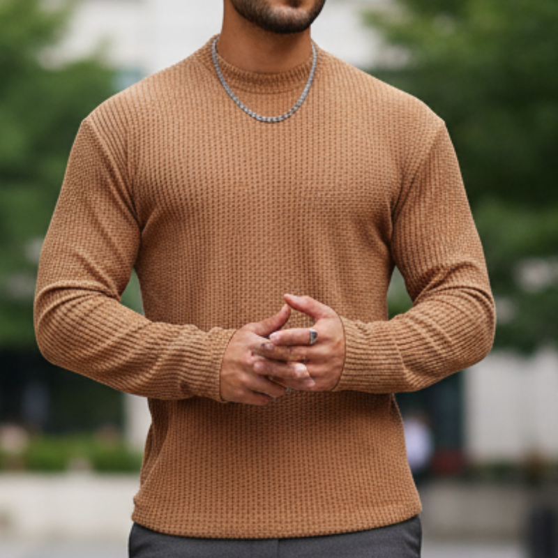Dave Sweter Męski – Swobodny Sweter z Miękkiej Dzianiny, Wygodny i Elegancki na Co Dzień